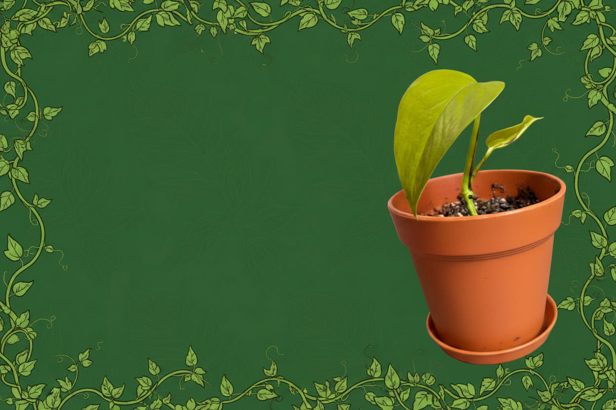 HAPPILEAF BABY POTHOS PLANT AND POT